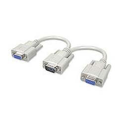 VGA CABLE SPLITTER  HD15M-2F (1')